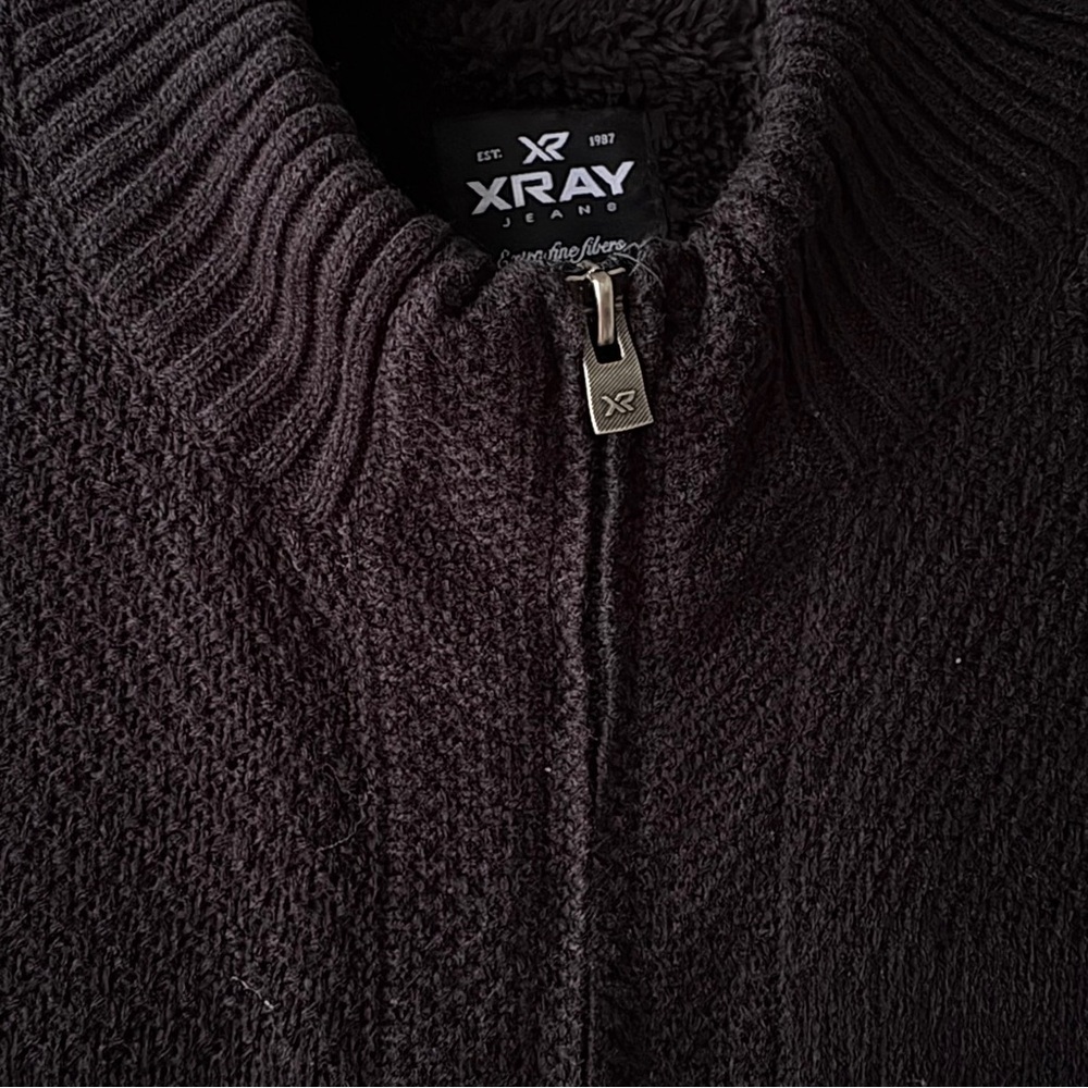 XRAY Men’s Full Zip Sweater Jacket - Size Large